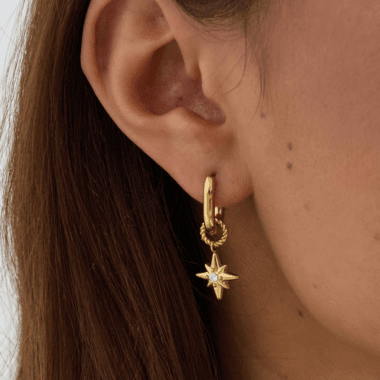 Oorringen Celestial Star in oor